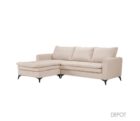 SCANDALO ΚΑΝΑΠΕΣ ΓΩΝΙΑ ΑΝΑΣΤΡΕΨΙΜΗ CREAM ASTI 1 265x188x99cm