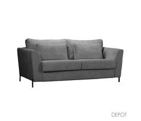 Cocoon Καναπές Κρεβάτι 3θέσιος Γκρι Lincoln D 90 208x94x92cm