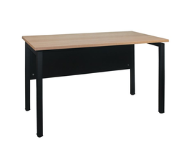 UNIT Γραφείο Μέταλλο Βαφή Μαύρο, Melamine Απόχρωση Sonoma