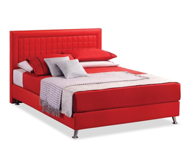 ΚΡΕΒΑΤΙ ΒΤΡ 728 ΓΙΑ ΣΤΡΩΜΑ 150Χ200 ΚΟΚΚΙΝΟ ΜΕ ΑΠΟΘ/ΚΟ ΧΩΡΟ