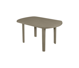 SORRENTO Τραπέζι Oval Dining Κήπου - Βεράντας, PP Απόχρωση Tortora