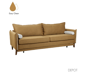 COMMODO ΚΑΝΑΠΕΣ ΚΡΕΒΑΤΙ 3ΘΕΣΙΟΣ CAMEL BEIGE 230x81x88