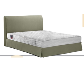 ΚΡΕΒΑΤΙ ΒΤΡ 734 ΓΙΑ ΣΤΡΩΜΑ 90/110/140/150/160Χ200 ΓΚΡΙ ΜΕ ΑΠΟΘ/ΚΟ ΧΩΡΟ