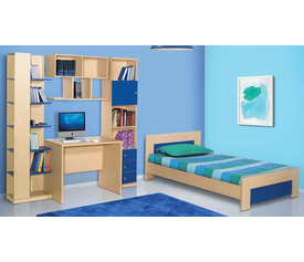 ΣΕΤ ΚΡΕΒΑΤΟΚΑΜΑΡΑΣ ΒΤΡ 735 ΓΙΑ ΣΤΡΩΜΑ 90Χ190 ΜΠΛΕ