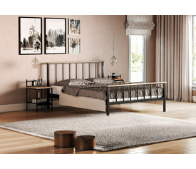 ΤΟΝΙΑ ΣΕΤ ΚΡΕΒΑΤΟΚΑΜΑΡΑ 3ΤΕΜ. (ΚΡΕΒΑΤΙ ΞΥΛΟ-ΜΕΤΑΛΛΟ ΓΙΑ ΣΤΡΩΜΑ 160Χ200ΕΚ. ΜΕ ΤΑΒΛΕΣ + 2 ΚΟΜΟΔΙΝΑ  40Χ50Χ65)