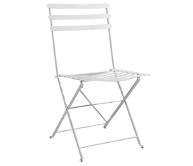 KPS/ ΚΑΡΕΚΛΑ ΖΑΠΠΕΙΟΥ ΛΕΥΚΗ ΧΩΡΙΣ ΜΠΡΑΤΣΑ  ΜΕΤΑΛΛΙΚΗ ΠΤΥΣΣΟΜΕΝΗ ΕΞΩΤΕΡΙΚΟΥ ΧΩΡΟΥ 45*46,5*85εκ