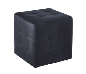 CONY Σκαμπό Βοηθητικό, Ύφασμα Velure Μαύρο