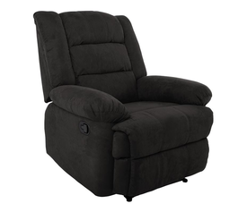JULIA Πολυθρόνα Relax Σαλονιού - Καθιστικού, Ύφασμα Μαύρο