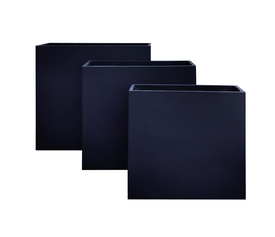 FLOWER POT-13 Set 3 τεμαχίων Απόχρωση Black