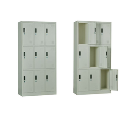 LOCKER 9 Θέσεων Φοριαμός - Ερμάριο, Μέταλλο Βαφή  Άσπρο