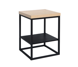 ALE SIDE TABLE SONOMA ΜΑΥΡΟ OAK ΜΑΥΡΟ 45x45x60