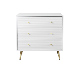 ZIZEL ΣΥΡΤΑΡΙΕΡΑ 3ΣΥΡΤΑΡΙΑ ΛΕΥΚΟ ΜΕ PATTERN ΧΡΥΣΟ 80x40x79