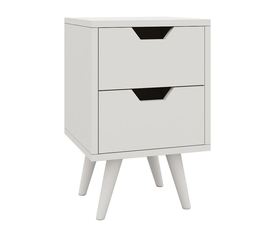 ALINA Κομοδίνο Απόχρωση Άσπρο