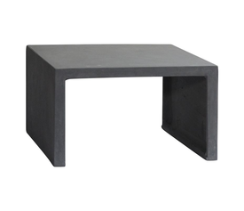 CONCRETE Τραπεζάκι Σαλονιού Κήπου - Βεράντας, Cement Grey