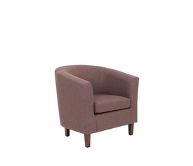 BOGA Πολυθρόνα Σαλονιού Καθιστικού, Ύφασμα Καφέ