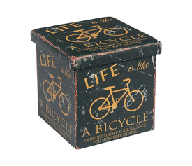 ORION Σκαμπό Αποθηκευτικό - Βοηθητικό, PU Deco Bike