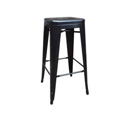 RELIX Σκαμπό Bar-Pro H.67cm, Στοιβαζόμενο, Μέταλλο Βαφή Μαύρο