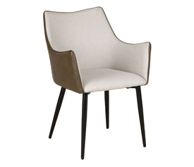 Malone Καρέκλα Πολυθρόνα Beige Λαδί 46x61x86.5