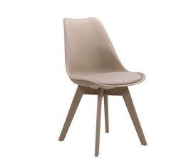 MARTIN-II Καρέκλα PP Tortora, Μονταρισμένη Tαπετσαρία