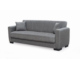 GALAXY Καναπές – Κρεβάτι με Αποθηκευτικό Χώρο, 3Θέσιος Ύφασμα Καφέ