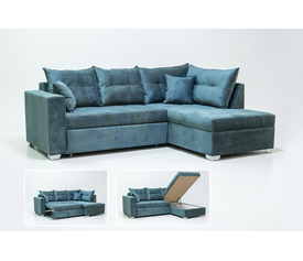 8012 Καναπές Γωνία - Κρεβάτι με Αποθηκευτικό Χώρο 245x170cm