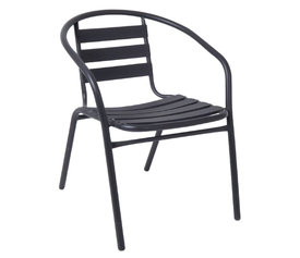 FUNKY Πολυθρόνα Μέταλλο - Αλουμίνιο Βαφή Ανθρακί