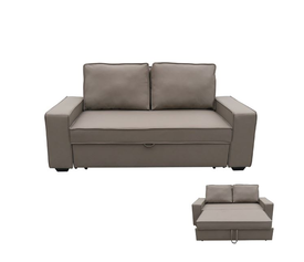 ALISON Καναπές - Κρεβάτι Σαλονιού - Καθιστικού, Pu-Nabuk Καφέ Mocha