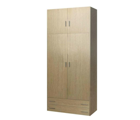 Παιδική ντουλάπα δίφυλλη με πατάρι δρυς