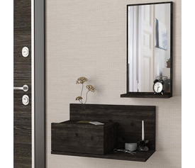 Έπιπλο Εισόδου RODOS Σκουρό Καφέ 60x30x100cm