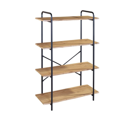 Ραφιέρα Μέταλλο Βαφή Μαύρο, Απόχρωση Sonoma