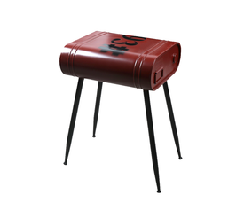 DELF 2 SIDE TABLE ΚΟΚΚΙΝΟ ΜΑΥΡΟ 30x41x48