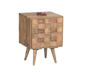 TEKA Κομοδίνο Ξύλο Ακακία Φυσικό