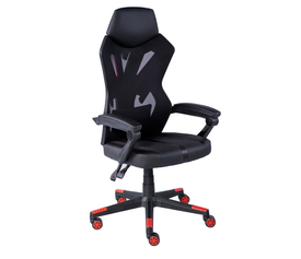 OUTRIDER ΚΑΡΕΚΛΑ GAMING ΓΡΑΦΕΙΟΥ ΜΑΥΡΟ ΚΟΚΚΙΝΟ 50x74x128