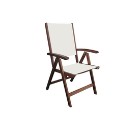 CRICKET Πολυθρόνα 5-Θέσεων Ξύλο Acacia, Textilene Άσπρο