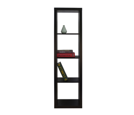 KIVOS 41,6 ΒΙΒΛΙΟΘΗΚΗ ΜΑΥΡΟ 41.6x29.5x147.5