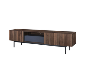 GROOVES TV STAND 3ΠΟΡΤΕΣ 1ΣΥΡΤΑΡΙ ΚΑΡΥΔΙ ΓΚΡΙ 180x40x50