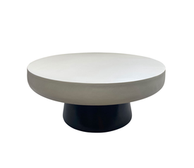 MYKONOS COFFEE TABLE ΛΕΥΚΟ ΜΑΥΡΟ 90x90x39