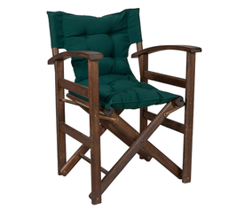 Πολυθρόνα Σκηνοθέτη Κυρτό Μπράτσο Ελληνικής Κατασκευής Οξιά / Ύφασμα Επιλογής 58x52xH84cm