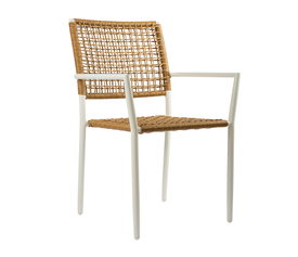 Πολυθρόνα Sati Φυσικό με λευκό σκελετό 57 x 60 x 88