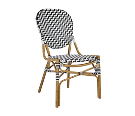 Καρέκλα Parisian-C Λευκό και Μαύρο 51 x 62 x 95