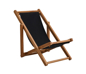 Σεζλόνγκ Luna φυσικό με μαύρο πανί 62 x 87-94 x 78,5-88