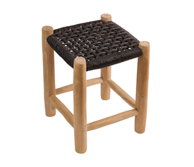 Σκαμπό Noor μαύρο 35 x 35 x 47