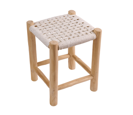 Σκαμπό Noor λευκό 35 x 35 x 47