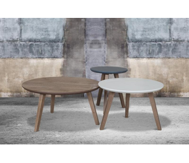 ET-090 coffee tables set 3τμχ N90 Φ80/Φ60/Φ40