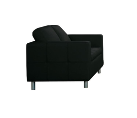 ALAMO Καναπές Σαλονιού Καθιστικού 2Θέσιος - PU Μαύρο