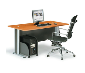 BASIC Γραφείο Απόχρωση Dark Grey - Cherry