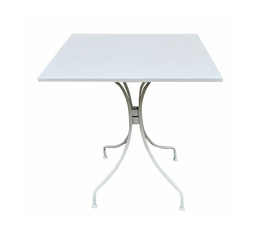 PARK Τραπέζι Μέταλλο Βαφή Άσπρο