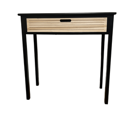 ΚΟΝΣΟΛΑ ΞΥΛΙΝΗ ΜΑΥΡΟ/ΦΥΣΙΚΟ  75X30Χ75cm