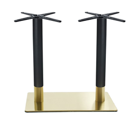 RIVA Βάση Τραπεζιού Μακρόστενη Gold Inox #201 - Black / 21,20 Kg