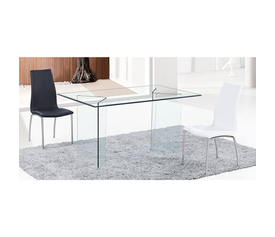 GLASSER Τραπέζι - Γραφείο Διάφανο Γυαλί 12mm